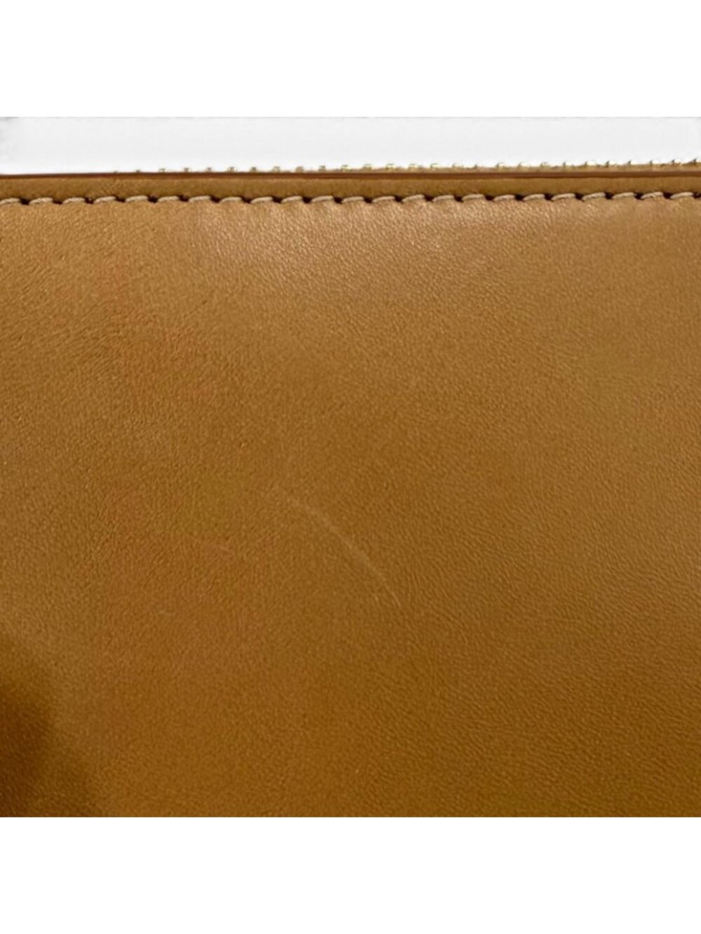 Saint Laurent Paris Logo Stamp Leather Zip Around Wallet Light Brown - Picture 13 of 13